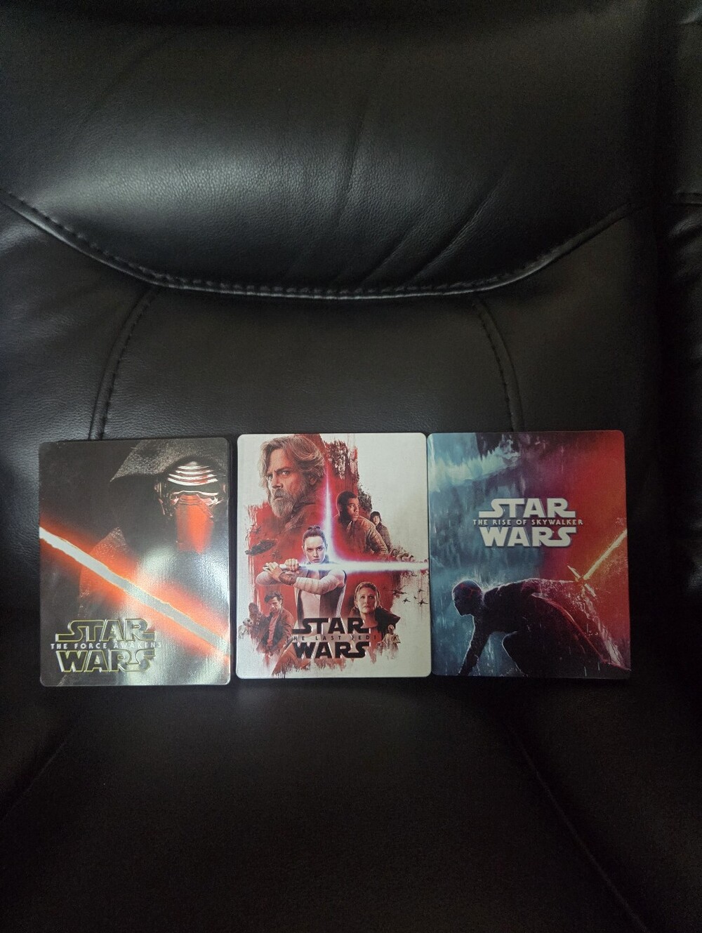 Disney Star Wars Trilogy SteelBook Set Force Awakens Last Jedi Rise of Skywalker